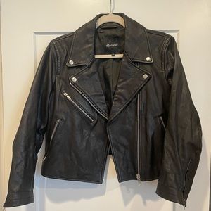 Madewell Washed Leather Motorcycle Jacket